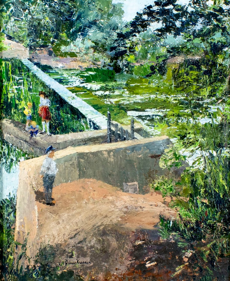 June Krasner (NJ,1905-1991) oil painting (1 of 15)