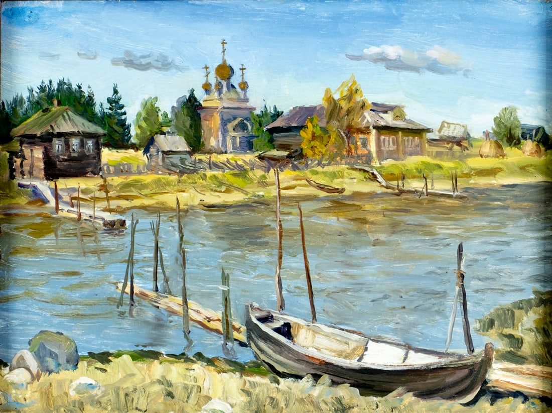 Aleksandr Stebaev (Russia,1927-2009) oil painting (1 of 12)