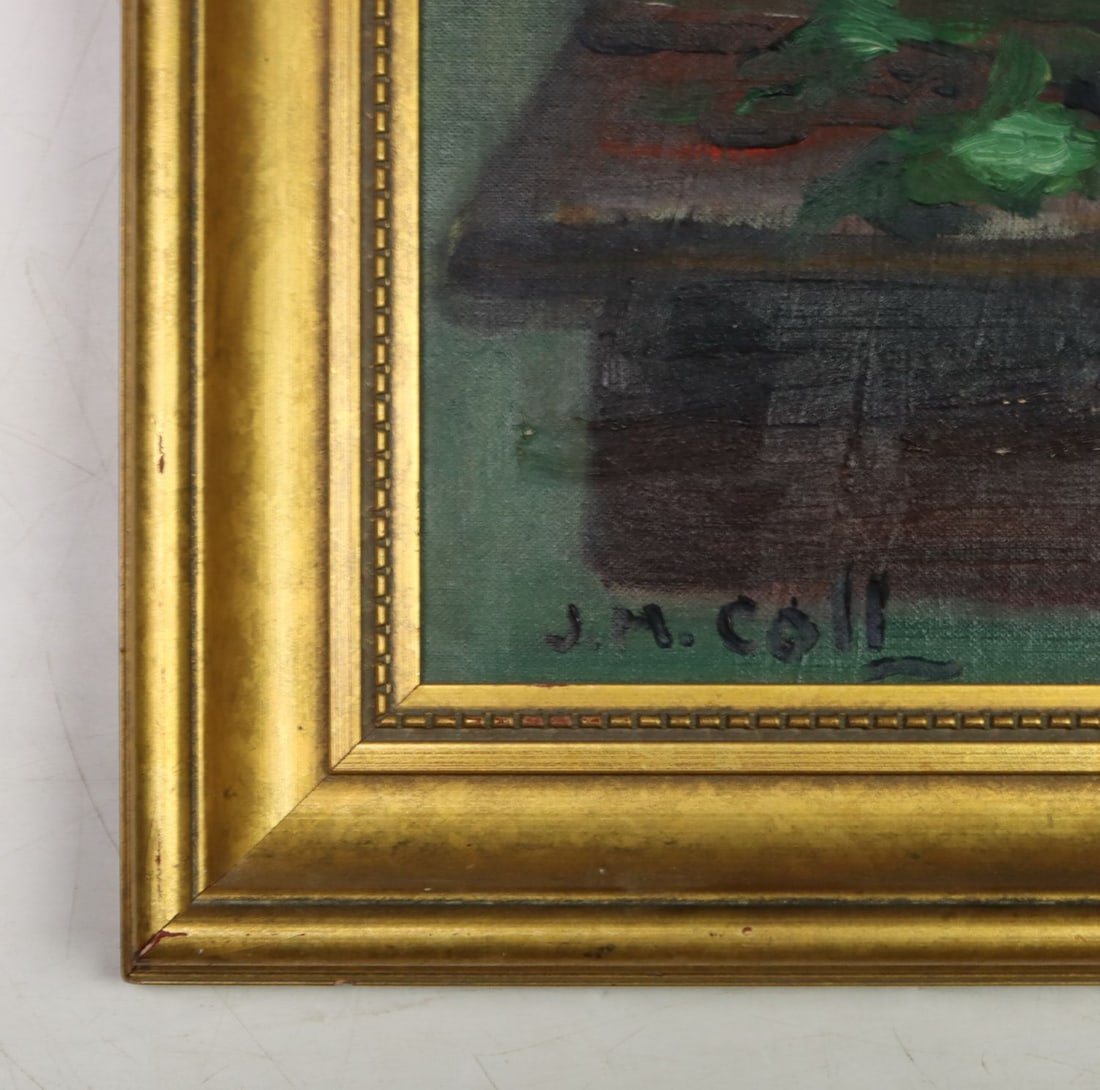 J M Coll (US,mid 20C) oil painting - 10