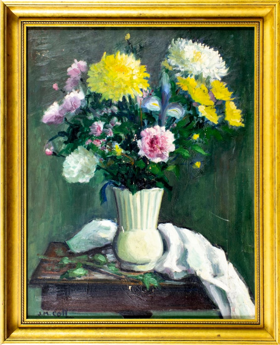 J M Coll (US,mid 20C) oil painting - 3