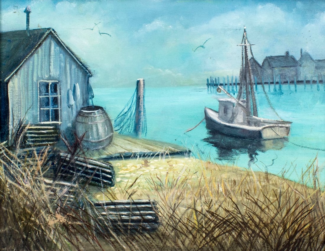 Theodora Laird (NJ,20C) oil painting (1 of 12)