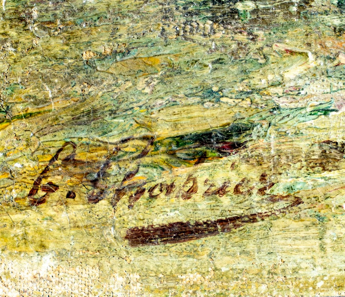 Georges Chabrier (France,19C) oil painting antique - 4