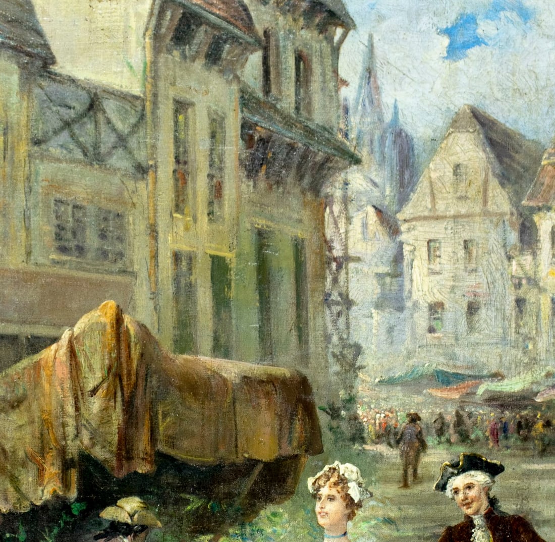 Georges Chabrier (France,19C) oil painting antique - 6
