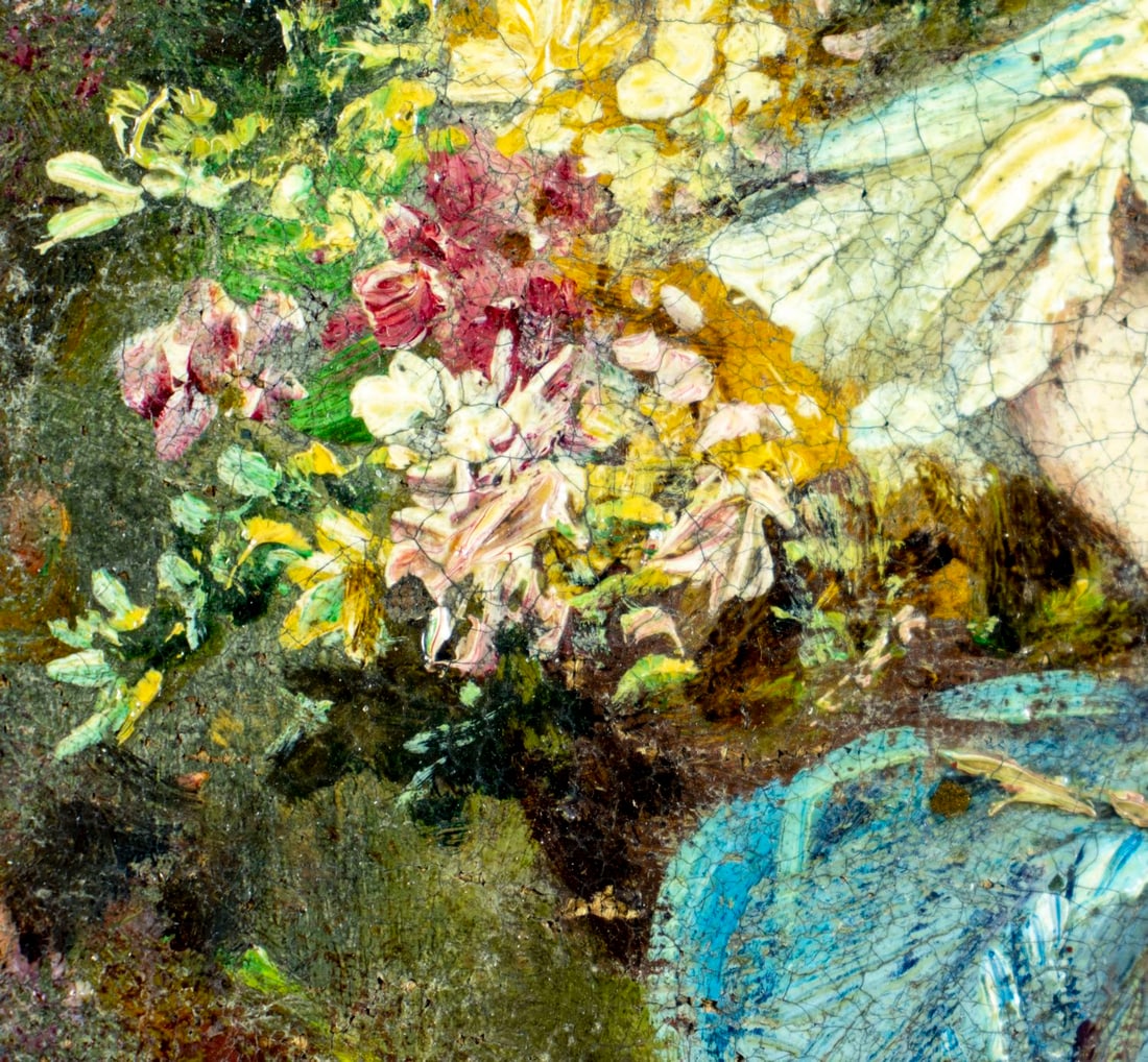 Georges Chabrier (France,19C) oil painting antique - 9