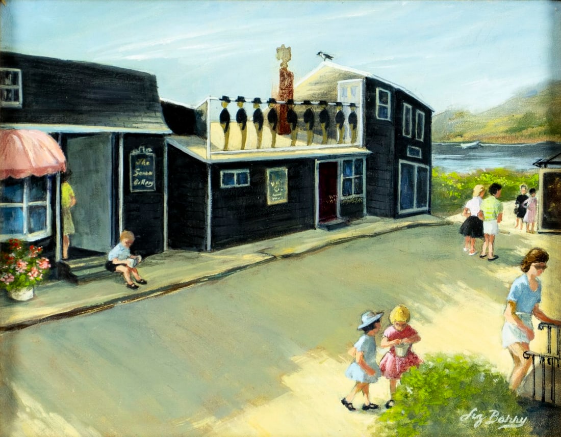 Liz Barry (US,20/21C) oil painting (1 of 12)