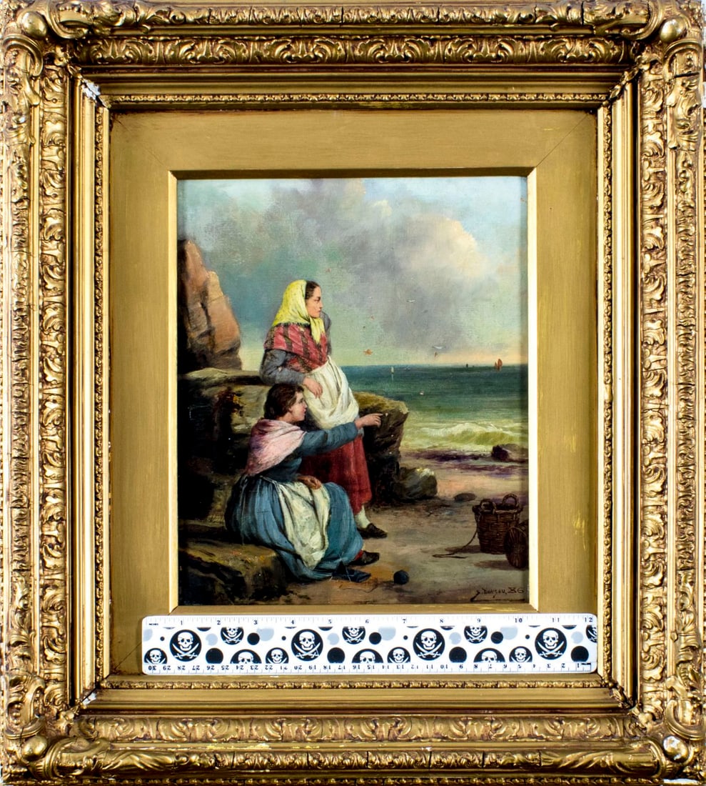 Septimus Dawson (UK,1851-?) oil painting antique - 2