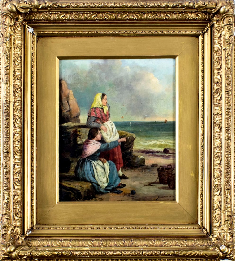 Septimus Dawson (UK,1851-?) oil painting antique - 3