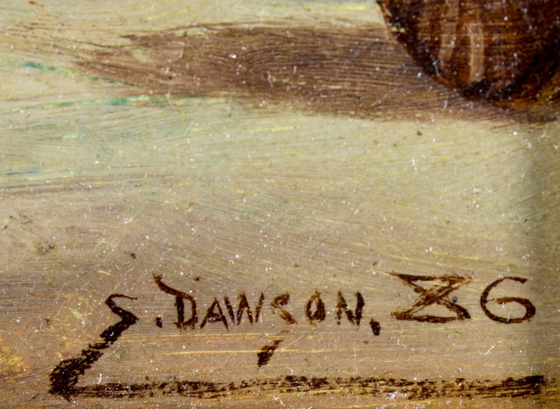 Septimus Dawson (UK,1851-?) oil painting antique - 4