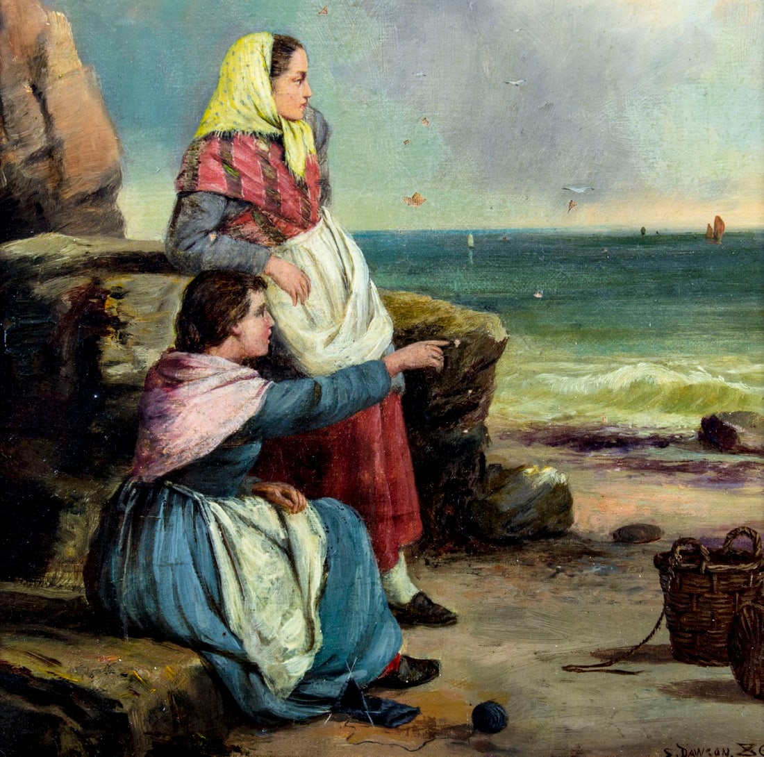 Septimus Dawson (UK,1851-?) oil painting antique - 5