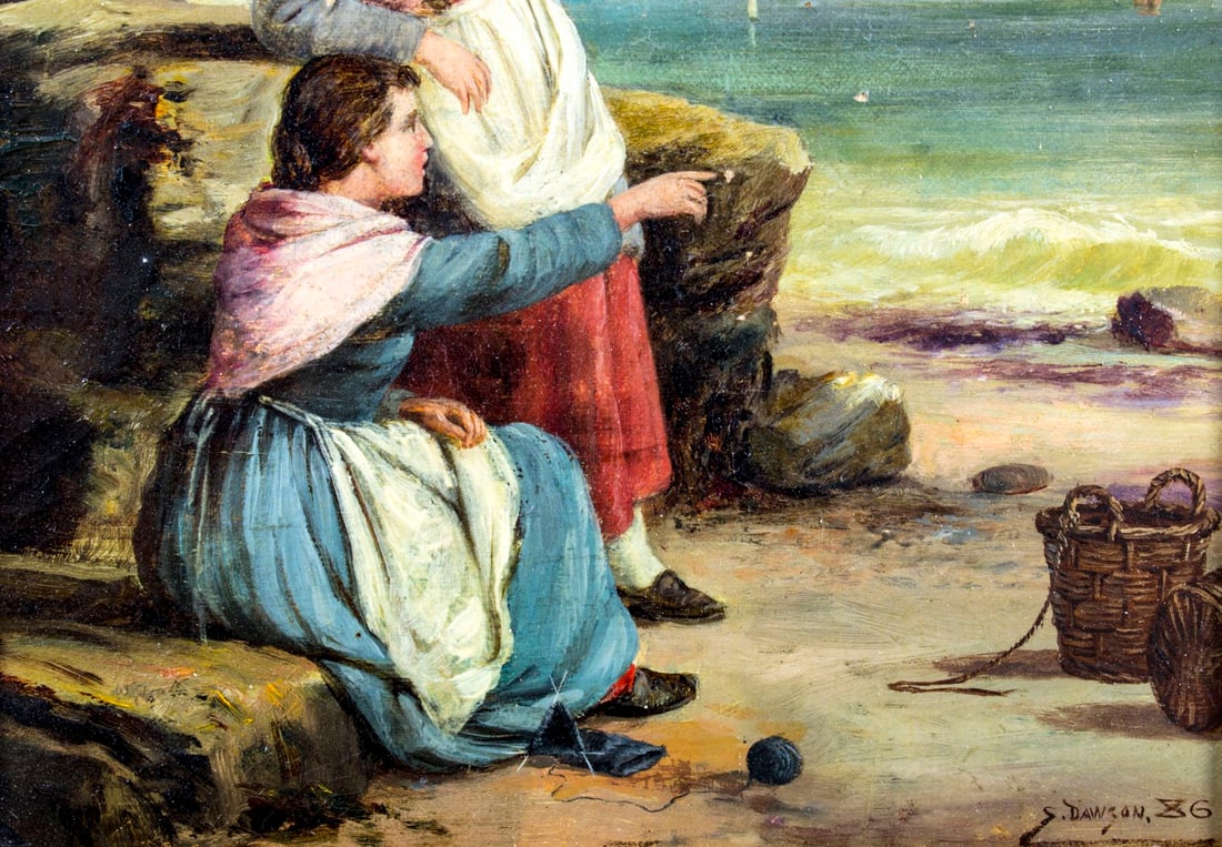 Septimus Dawson (UK,1851-?) oil painting antique - 7