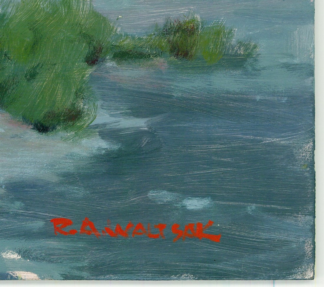 Robert Waltsak (NJ,b 1944) oil painting - 8