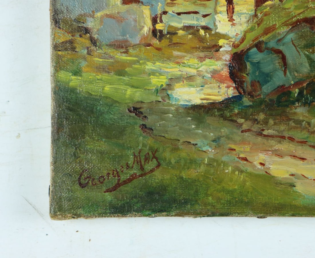Georges Max (France,early 20C) oil painting antique - 10
