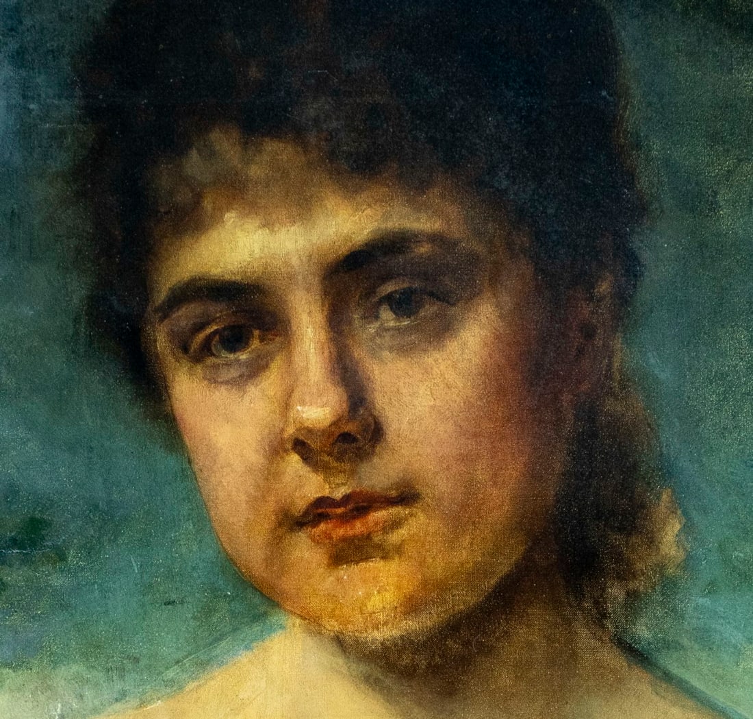 Adolphe Weisz (France,Hungary,1838-1900) oil painting antique - 7