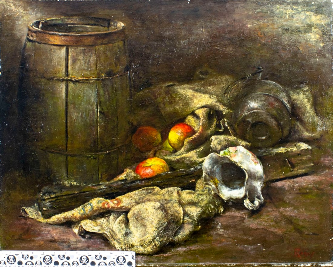 Robins (US,20C) oil painting - 2