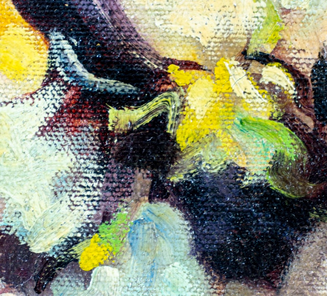 B Leonard (US,early 20C) oil painting antique - 8