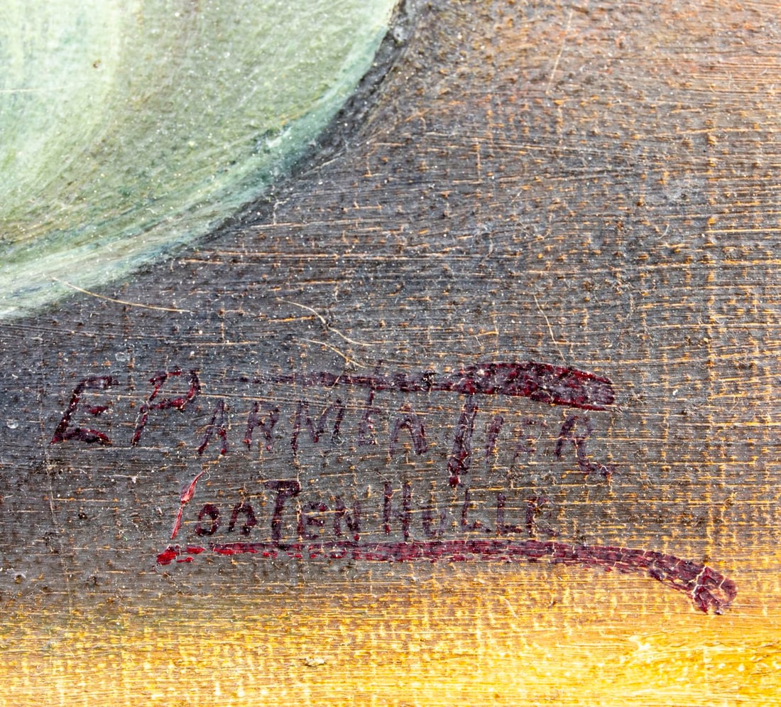 E Parmentier (Europe,19C) oil painting antique - 3