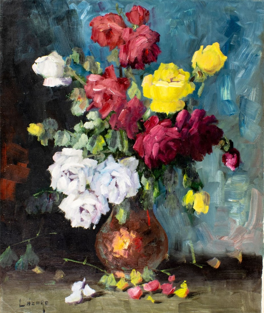 V Lazaro (Spain,1929-?) oil painting - 3
