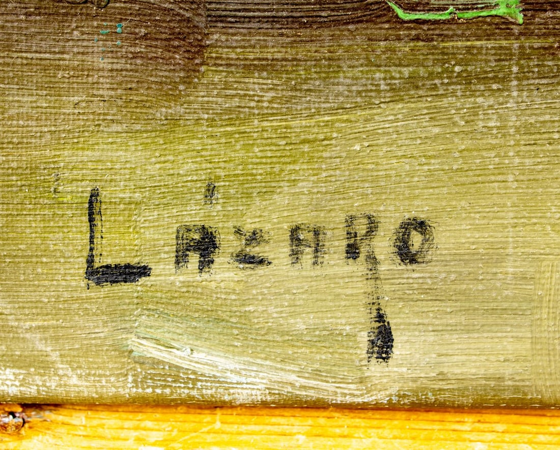 V Lazaro (Spain,1929-?) oil painting - 4