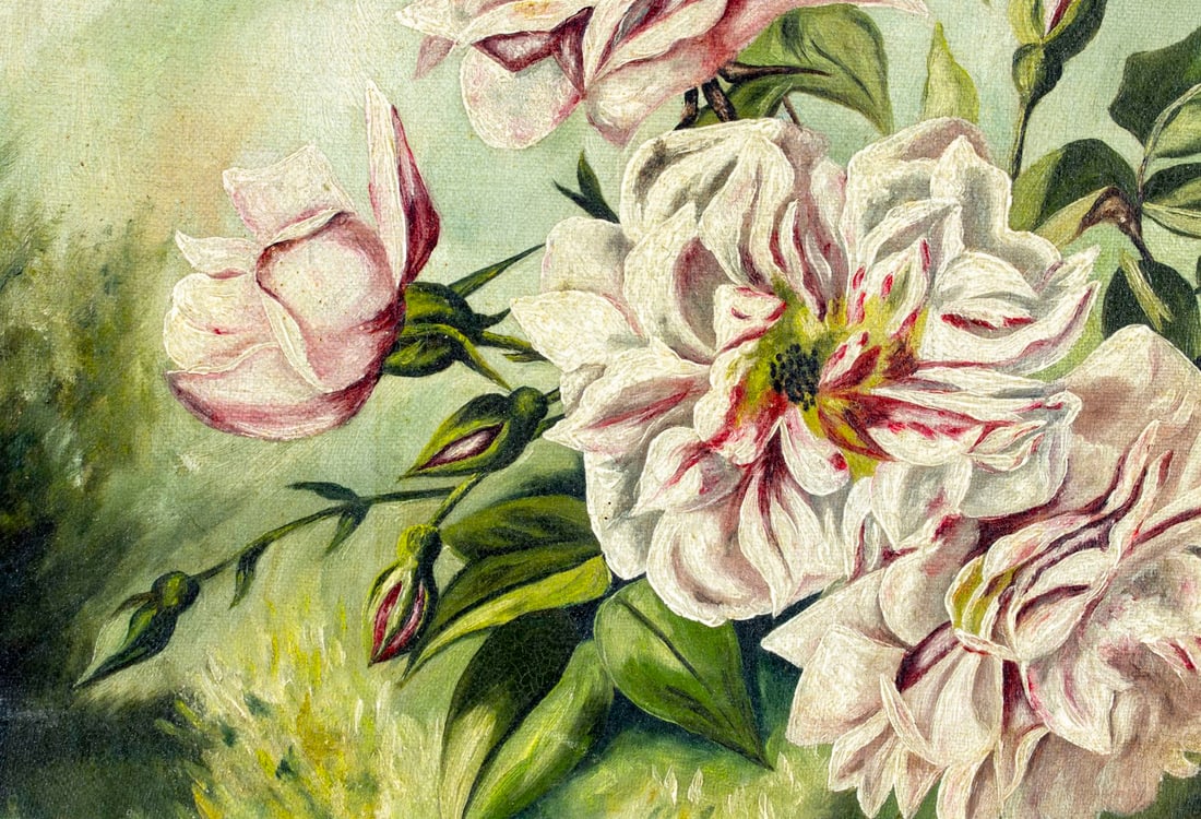 M Lee (US,early 20C) oil painting antique - 6