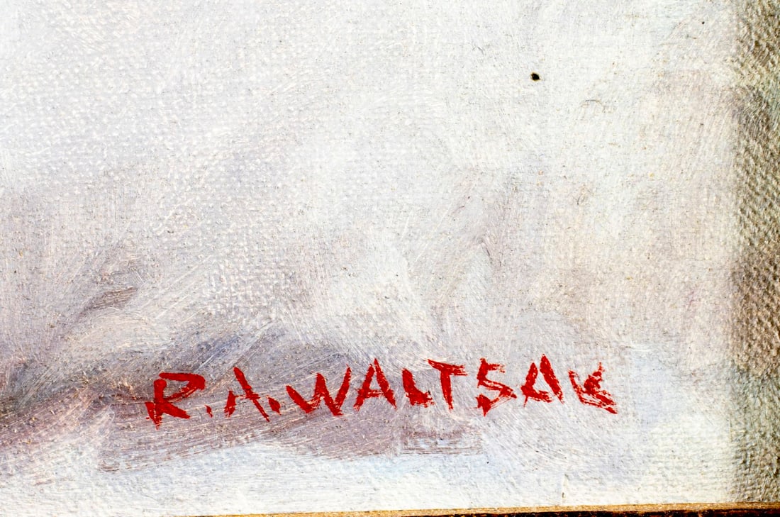 Robert Waltsak (NJ,b 1944) oil painting - 4