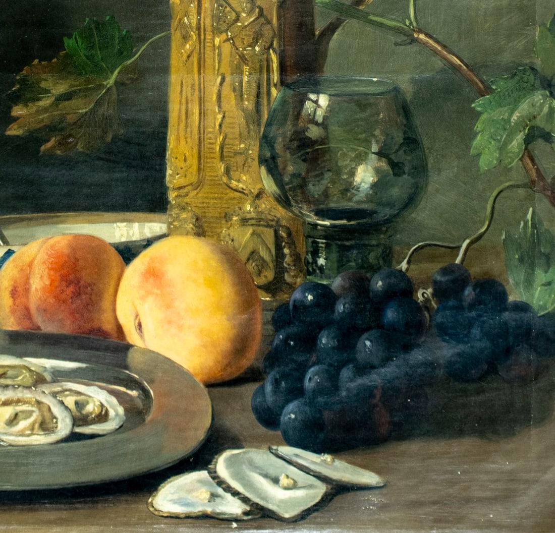 Paul Emile Nicolie (Belgium,1828-1894) oil painting antique - 6