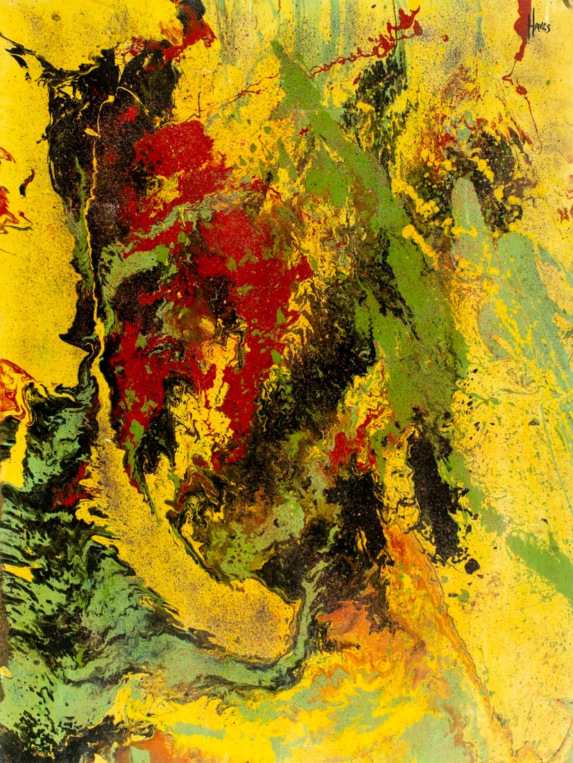 Hayes (US,20C) acrylic painting (1 of 13)