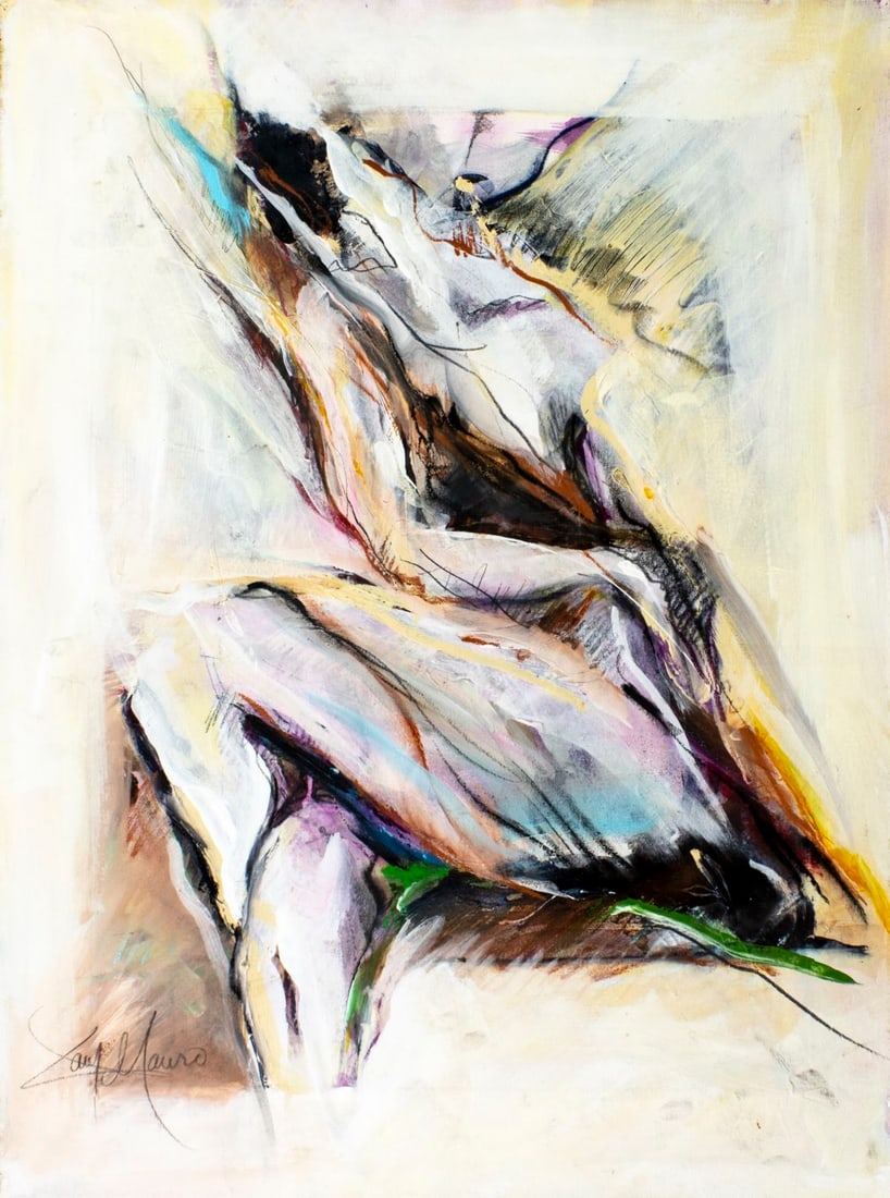 Gary Mauro (NM,1944-2021) acrylic painting (1 of 14)
