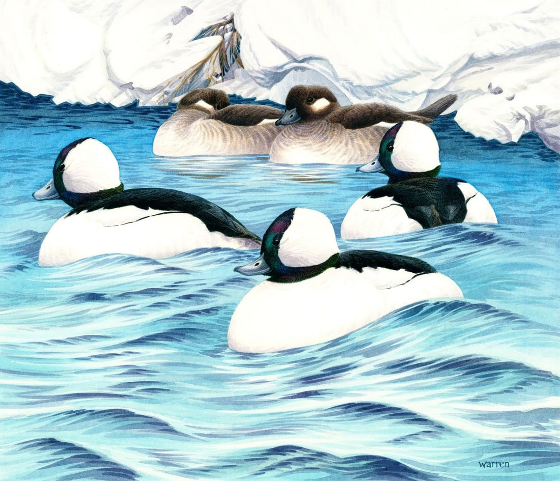 Michael Warren (UK,1938-?) watercolor painting (1 of 13)