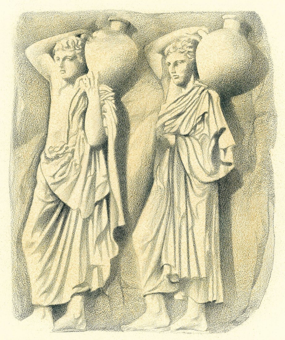 Dennis Luzak (IL,1939-?) graphite painting: ARTIST: Dennis Luzak (Illinois, 1939 - ???) TITLE: Illustration for Aristotle's The Politics book YEAR: 1980s MEDIUM: graphite on board CONDITION: Some