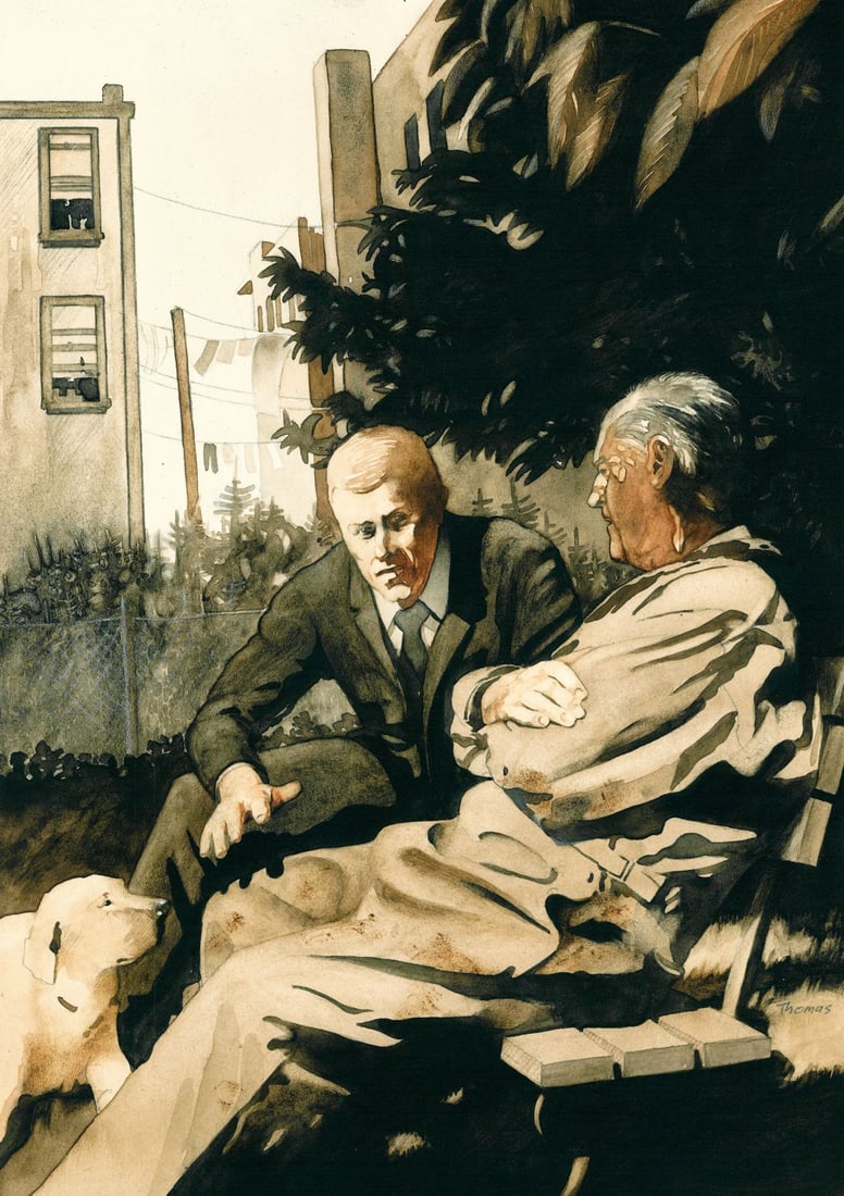Fred W Thomas (WA,20C) watercolor painting (1 of 16)