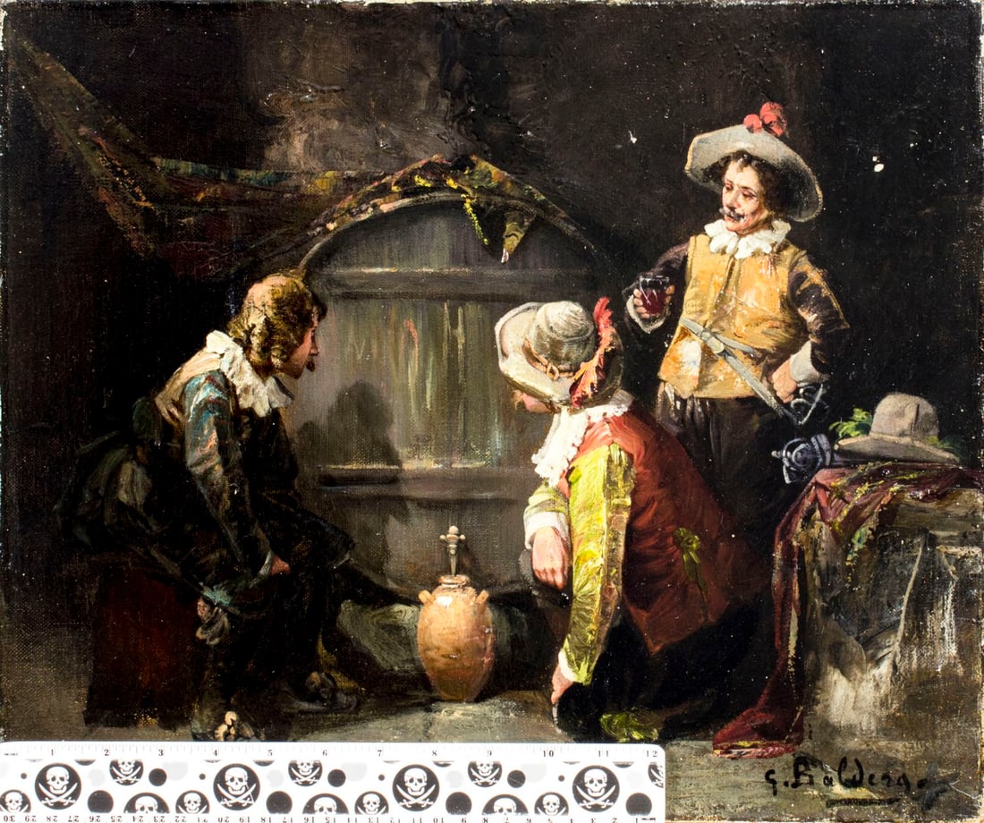 Luigi Giorgio Baldero (Italy,19/20C) oil painting antique - 2