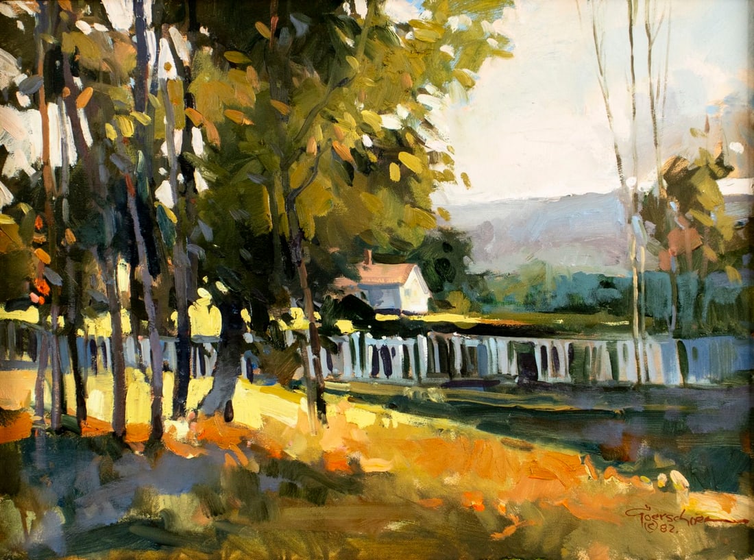 Ted Goerschner (MA,CA,1933-2012) oil painting (1 of 12)
