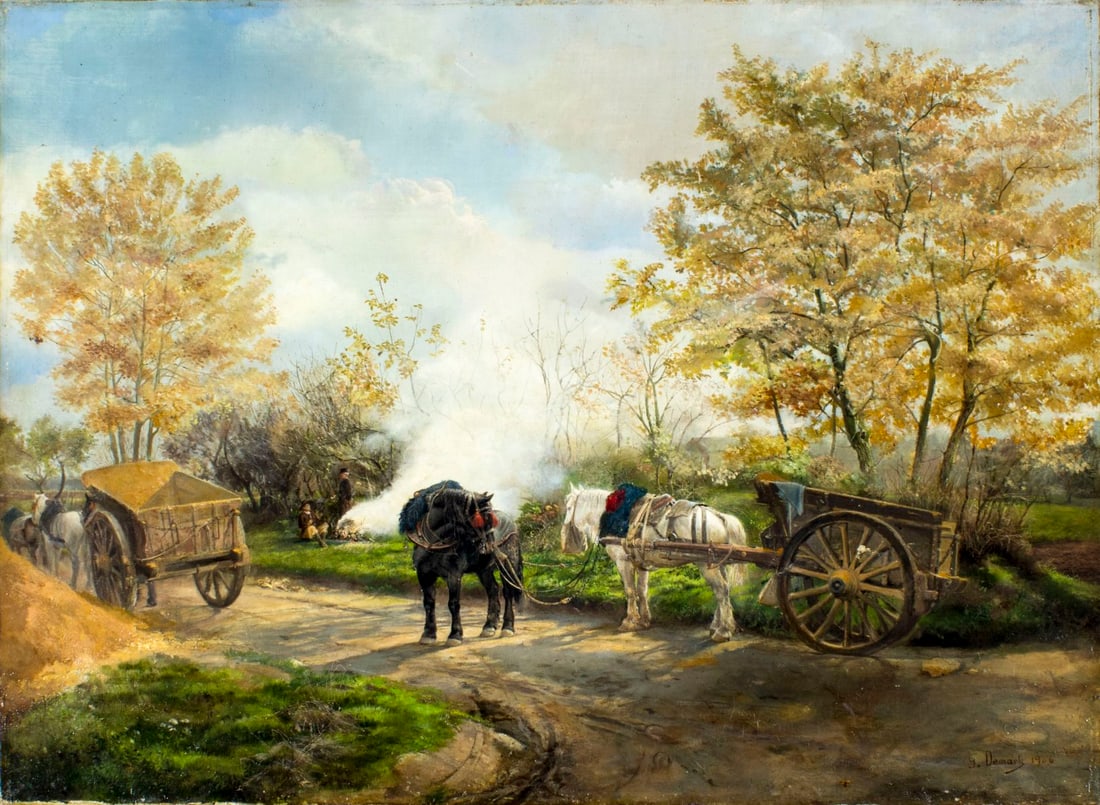 G Demarle (French,19/20C) oil painting (1 of 17)