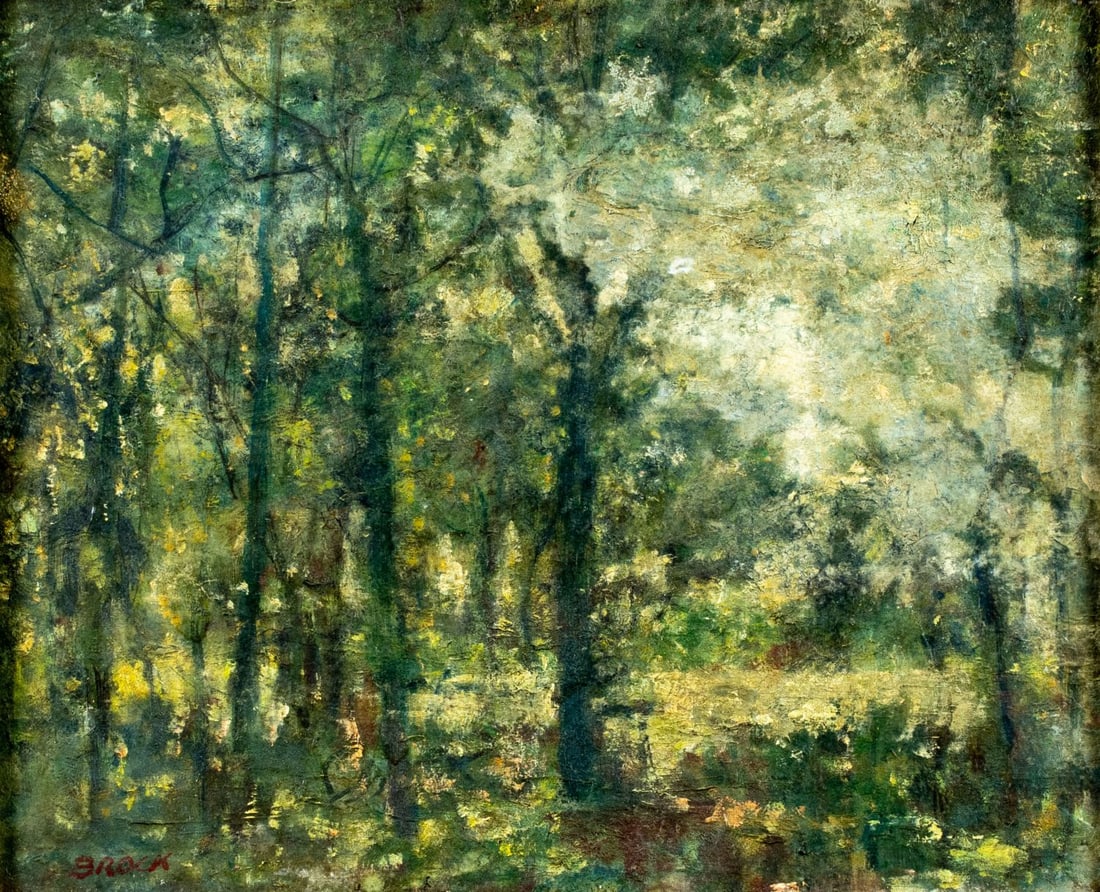 Brock (US,early 20C) oil painting antique (1 of 12)