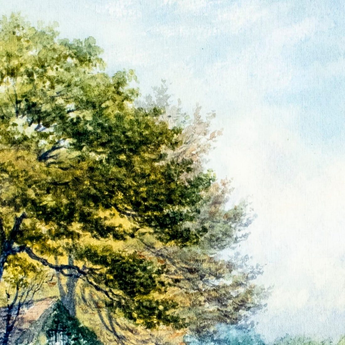 G Fall (UK,19C) watercolor painting antique - 7
