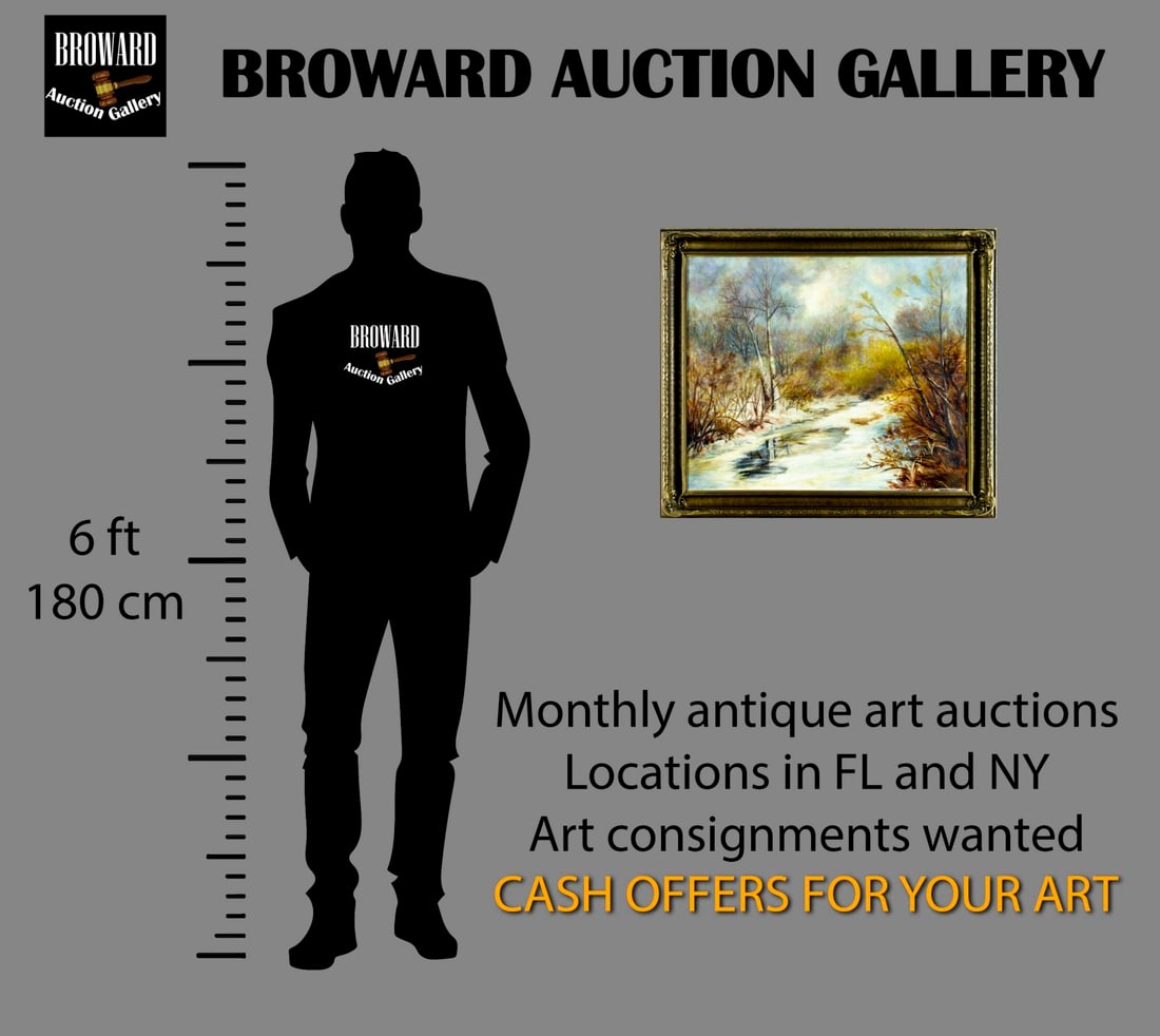 Bowen Haines (NY,Canada,1858-?) oil painting antique - 2