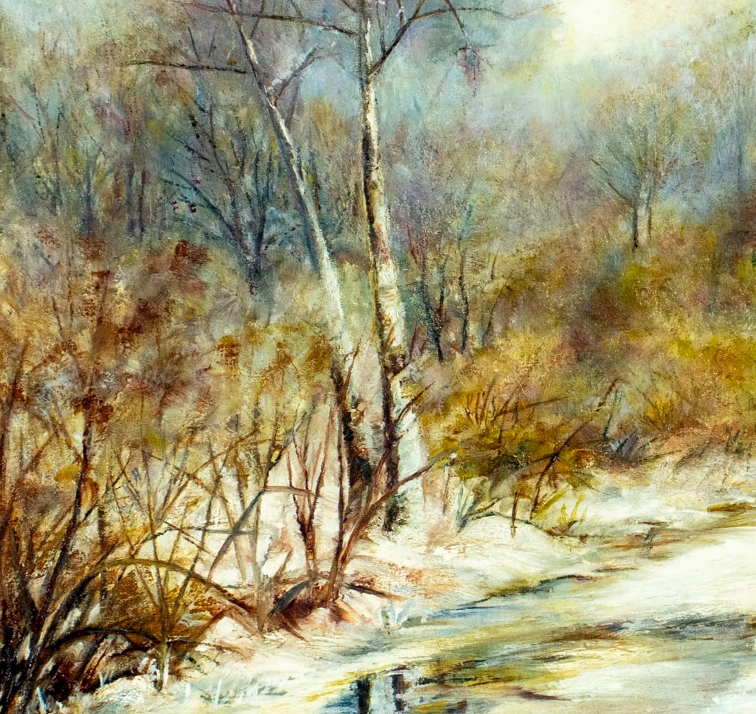 Bowen Haines (NY,Canada,1858-?) oil painting antique - 6