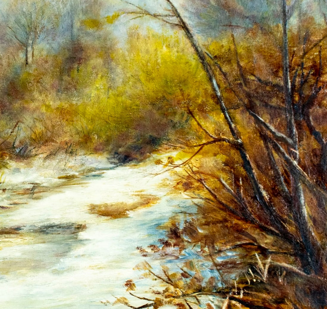 Bowen Haines (NY,Canada,1858-?) oil painting antique - 7