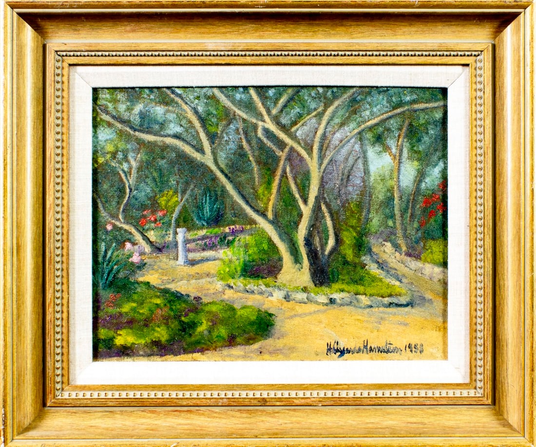 Hildegarde Hamilton (FL,VA,1898-1970) oil painting - 3