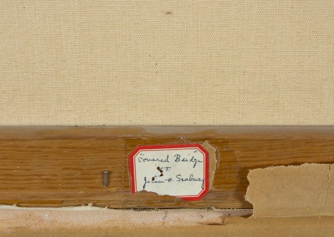 J H Seabury (VT,mid 20C) oil painting - 10