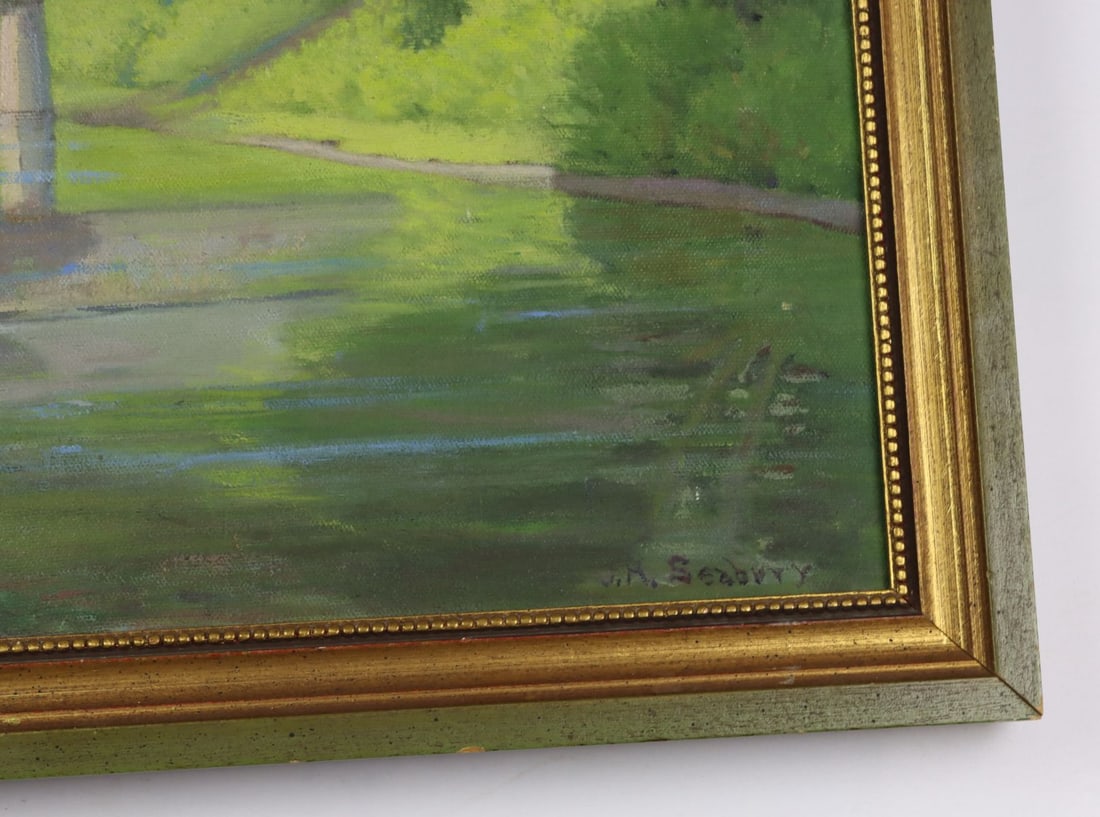 J H Seabury (VT,mid 20C) oil painting - 12