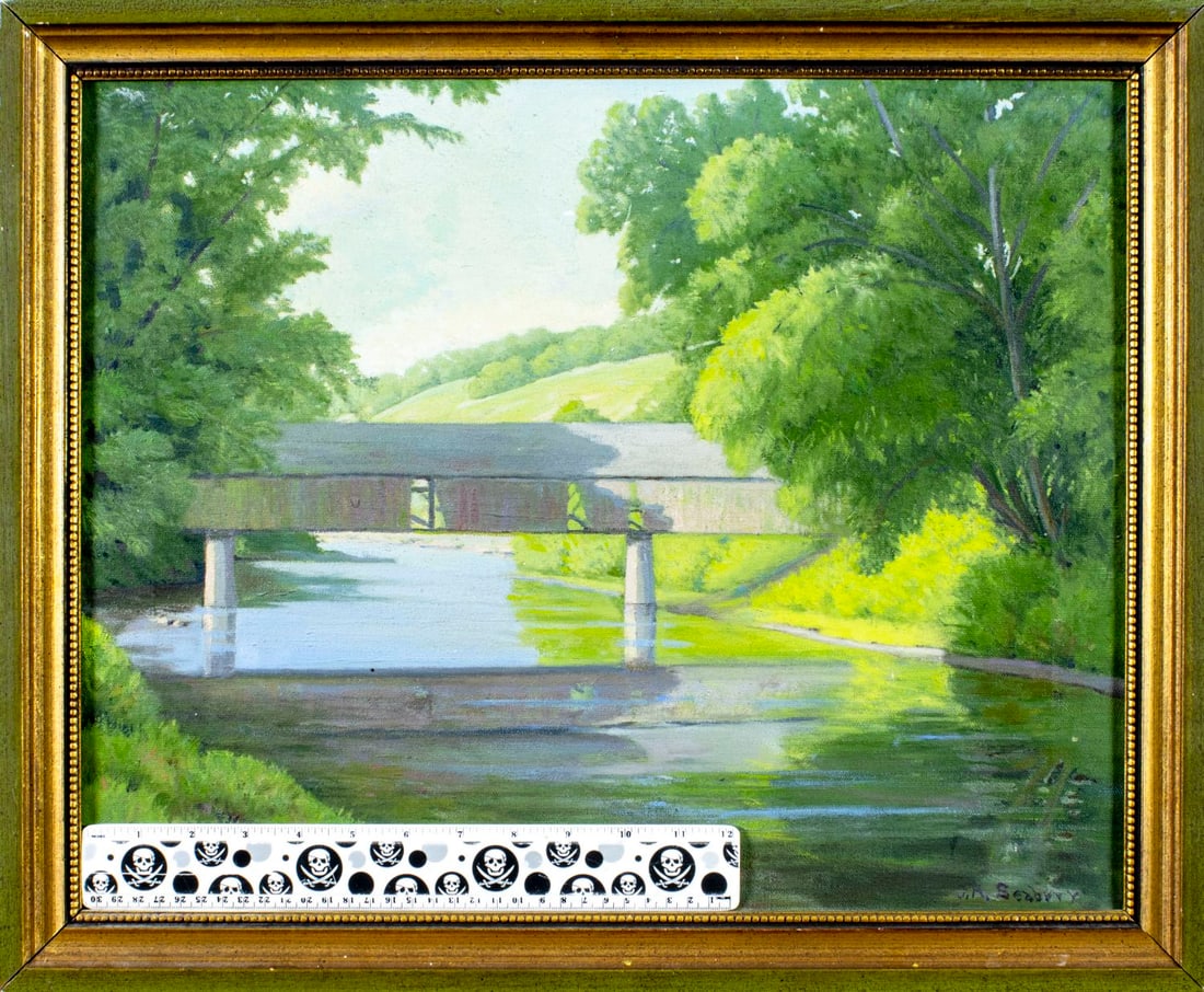 J H Seabury (VT,mid 20C) oil painting - 2
