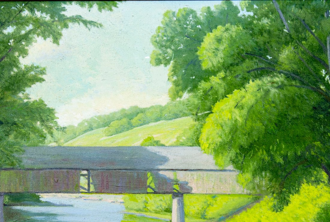 J H Seabury (VT,mid 20C) oil painting - 5