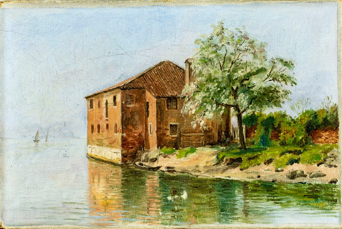 Antique 19C American oil painting - 3