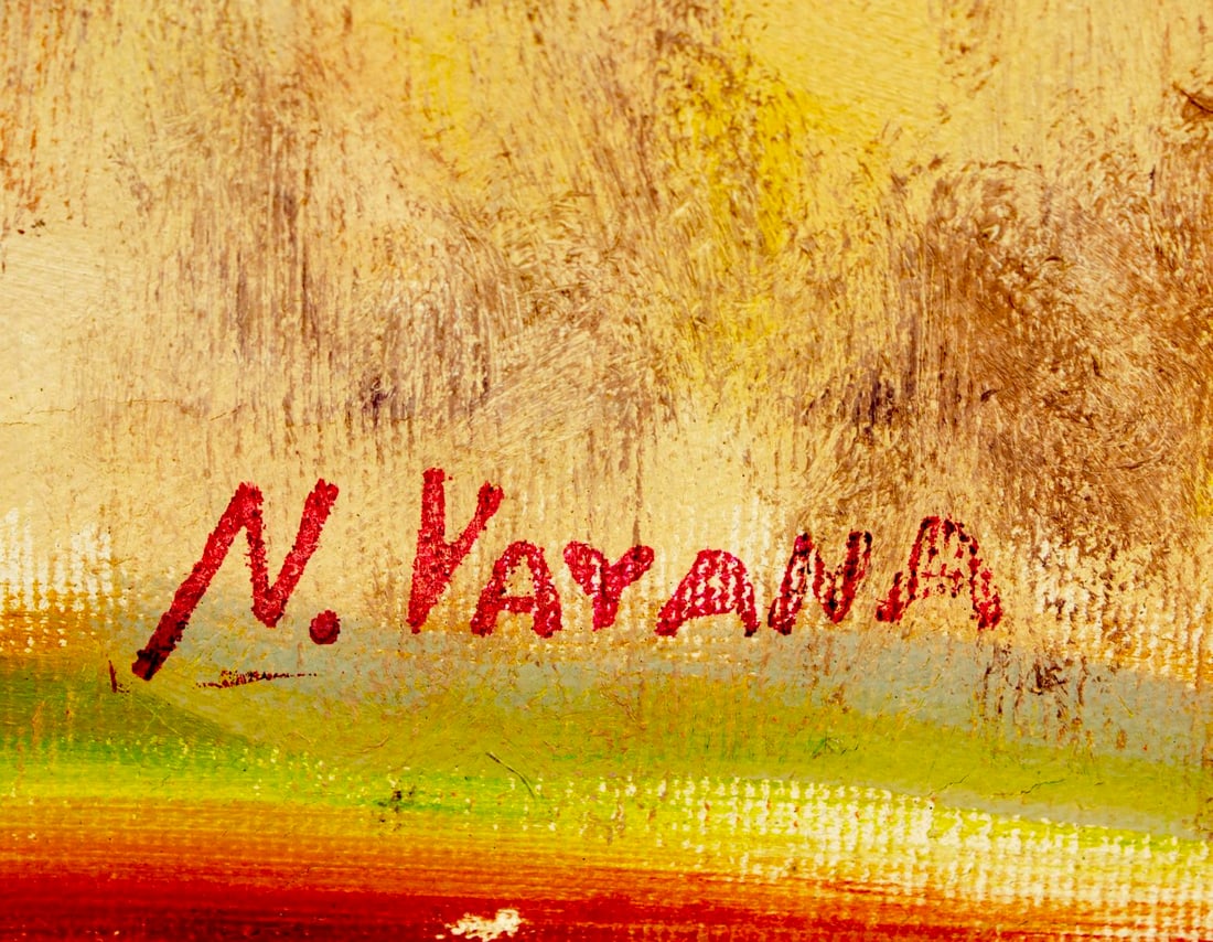 Nunzio Vayana (FL,ME,Italy,1878-1960) oil painting - 4