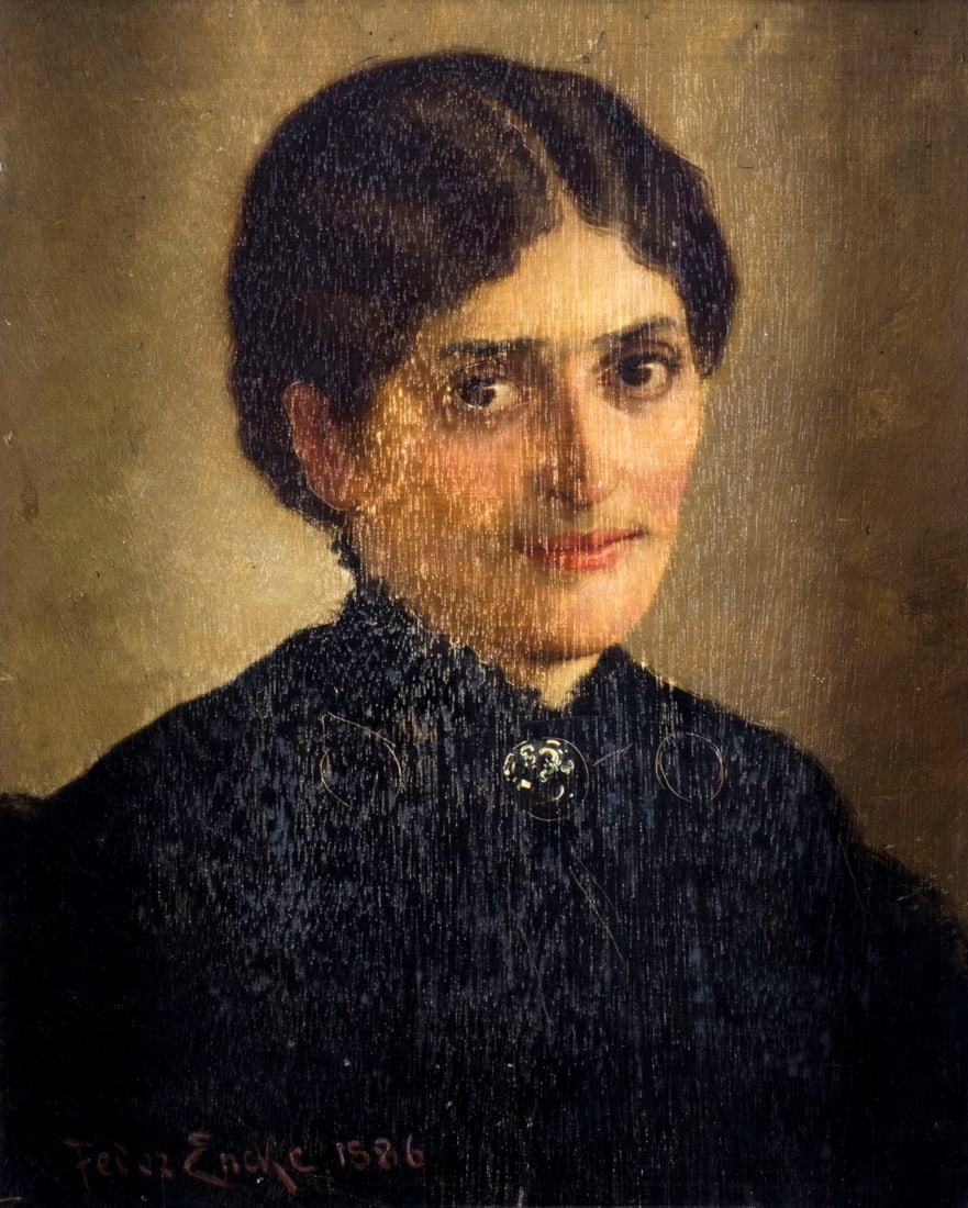 Fedor Encke (NY,German,1851-1936) oil painting antique (1 of 10)
