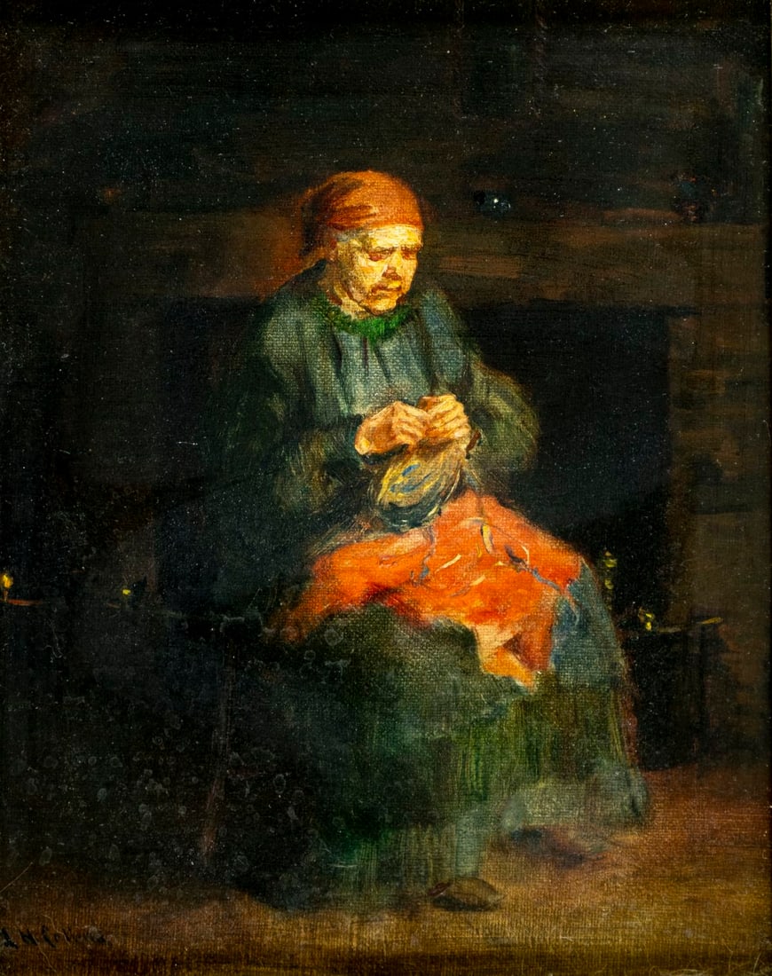J H Collins (UK,19C) oil painting antique (1 of 13)
