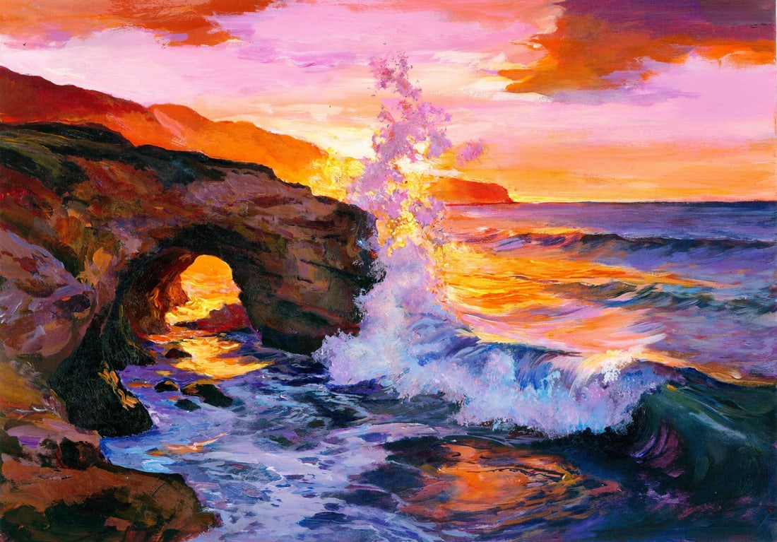 Mark Zybkin (Ukraine,20/21C) acrylic painting (1 of 12)