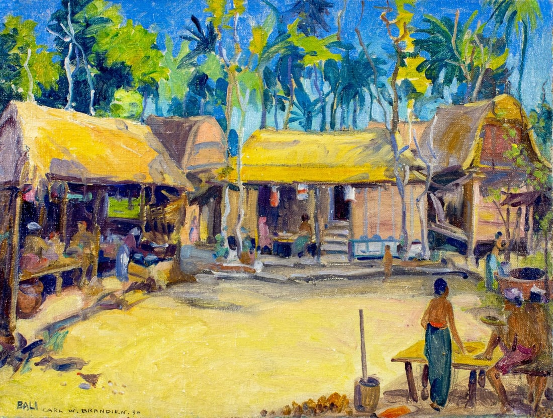Carl Brandien (NY,1886-1965) oil painting antique (1 of 12)