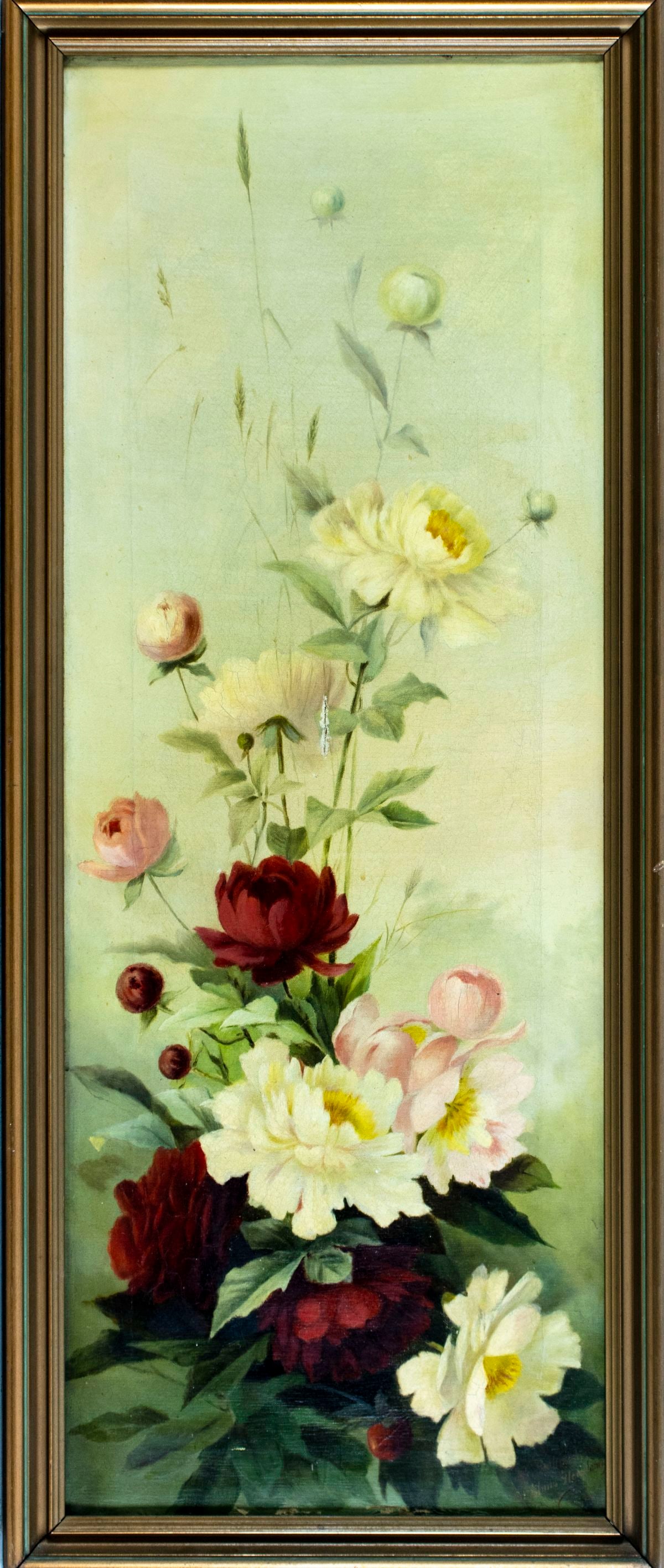 G Schmidt (US,early 20C) oil painting antique - 3